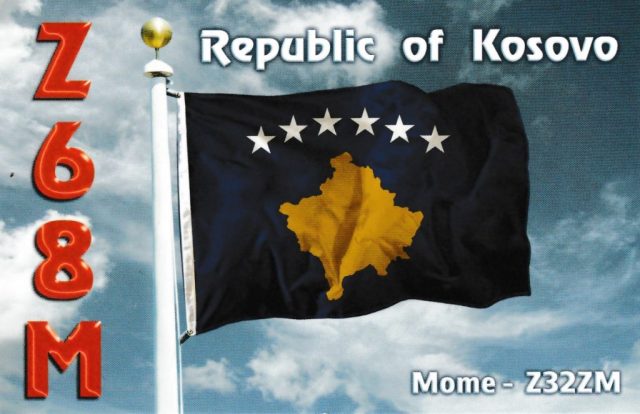 qsl kosovo Z68M voorkant
